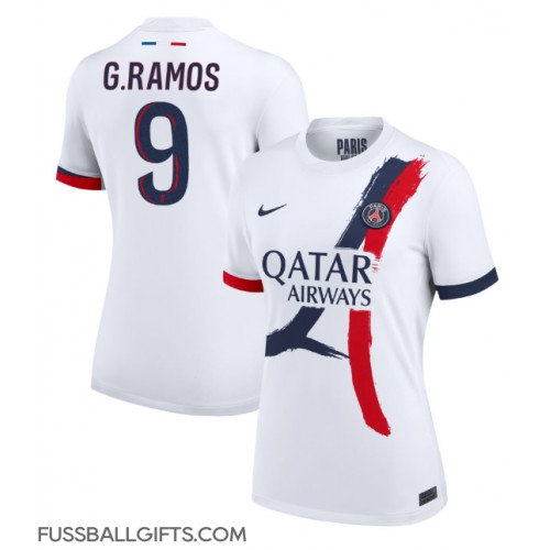 Paris Saint-Germain Goncalo Ramos #9 Fußballbekleidung Auswärtstrikot Damen 2024-25 Kurzarm